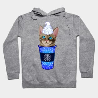 Christmas Snowflake Brown Tabby Cat Coffee Hoodie